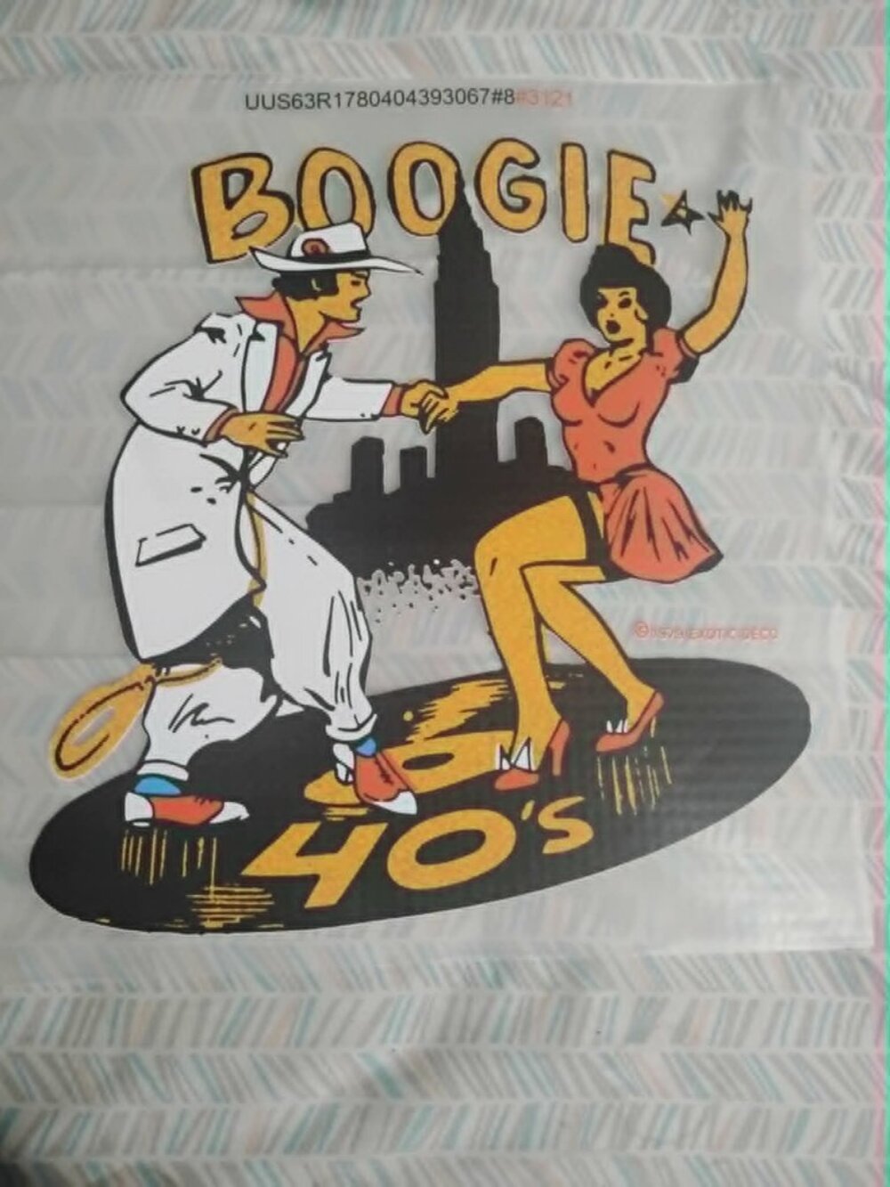 Vintage "BOOGIE" - IRON ON TRANSFER - Heat Transfer